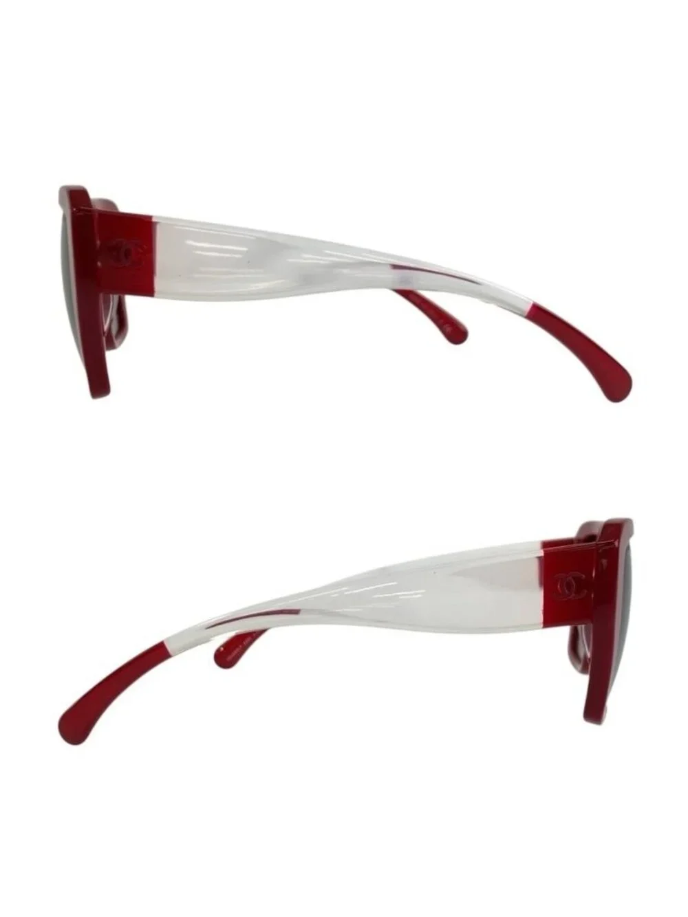Chanel CC Logo Red Acetate C S6 Sunglasses Eyewear